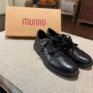 Munro Black Quilted Sneakers